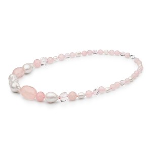 Colier cu perle naturale, cuart roz si rock crystals cu argint 50 cm DiAmanti 252-08M-G (Argint 925‰ 0,5 g.) Colier cu perle naturale, cuart roz si rock crystals cu argint 50 cm DiAmanti 252-08M-G (Argint 925‰ 0,5 g.)